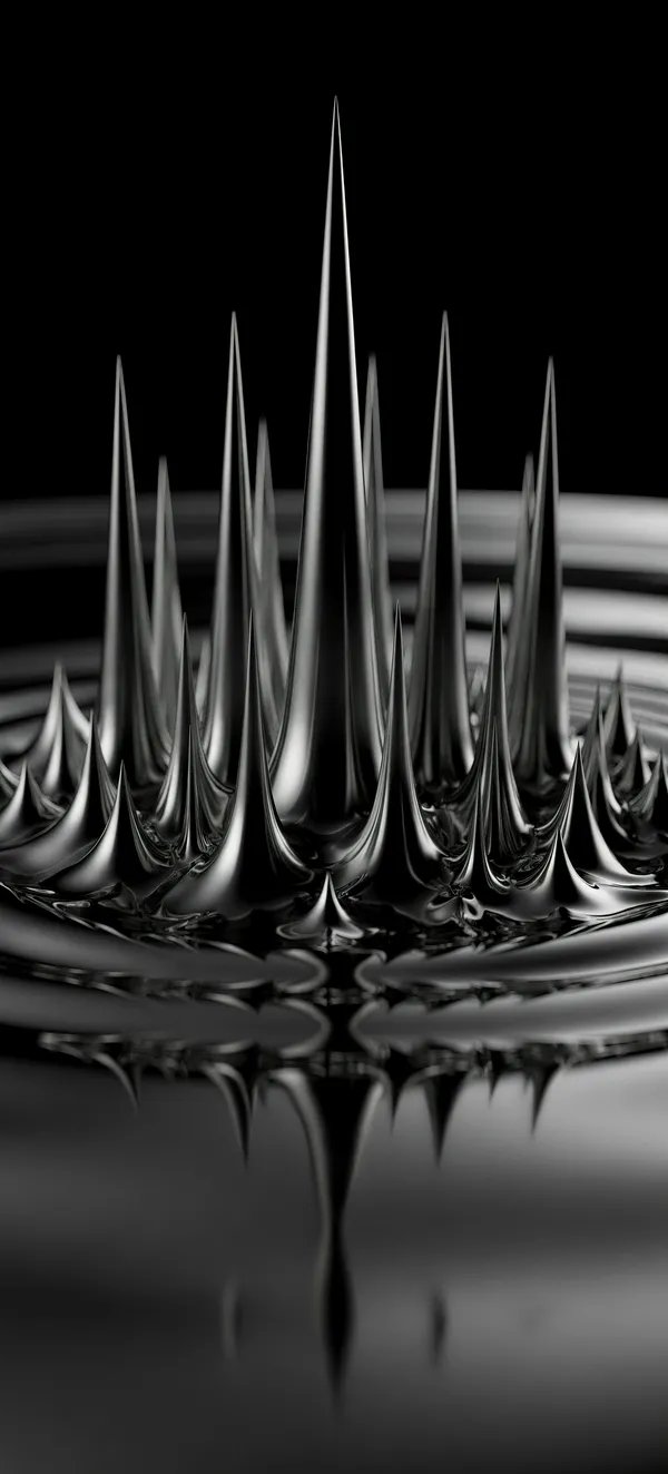 Ferrofluid Magnetic Spikes