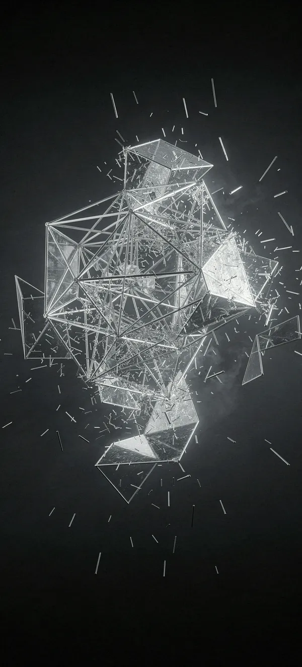 Geometric Wireframe Dissolution
