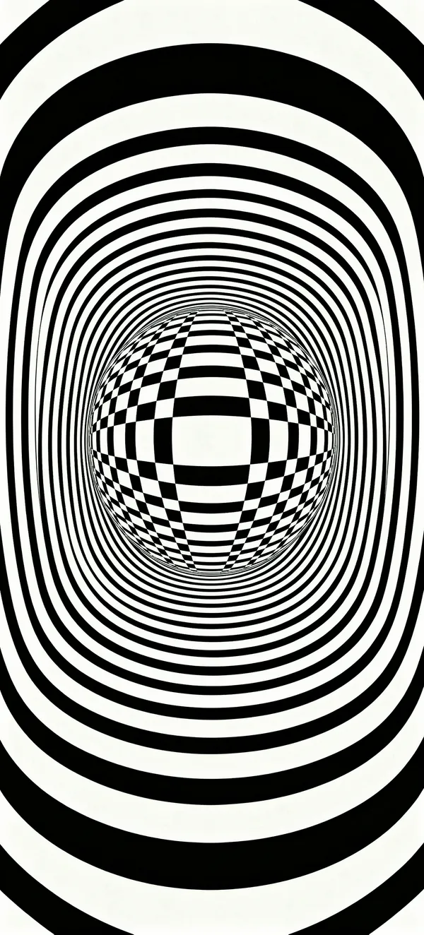 Op-Art 3D Sphere Illusion