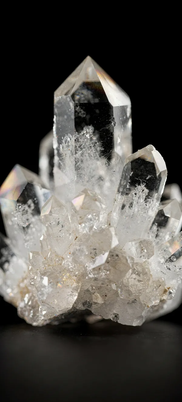 Quartz Crystals Close-Up