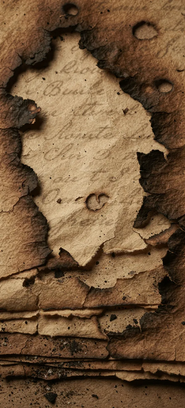 Burnt Parchment Abstract