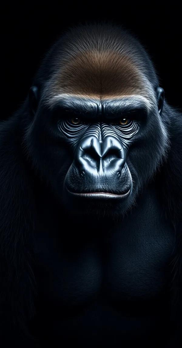 Animals Gorilla Portrait