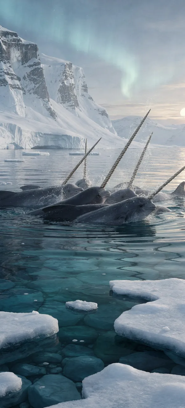 Arctic Narwhals Pod