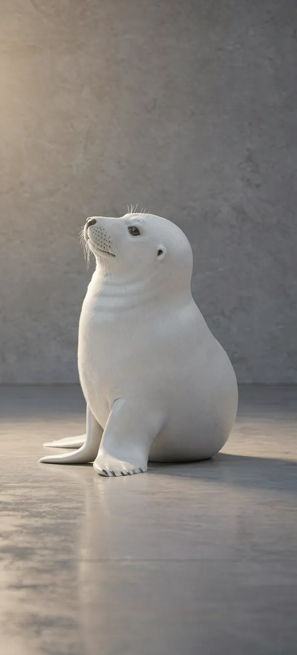 Arctic Seal Studio Portrait
