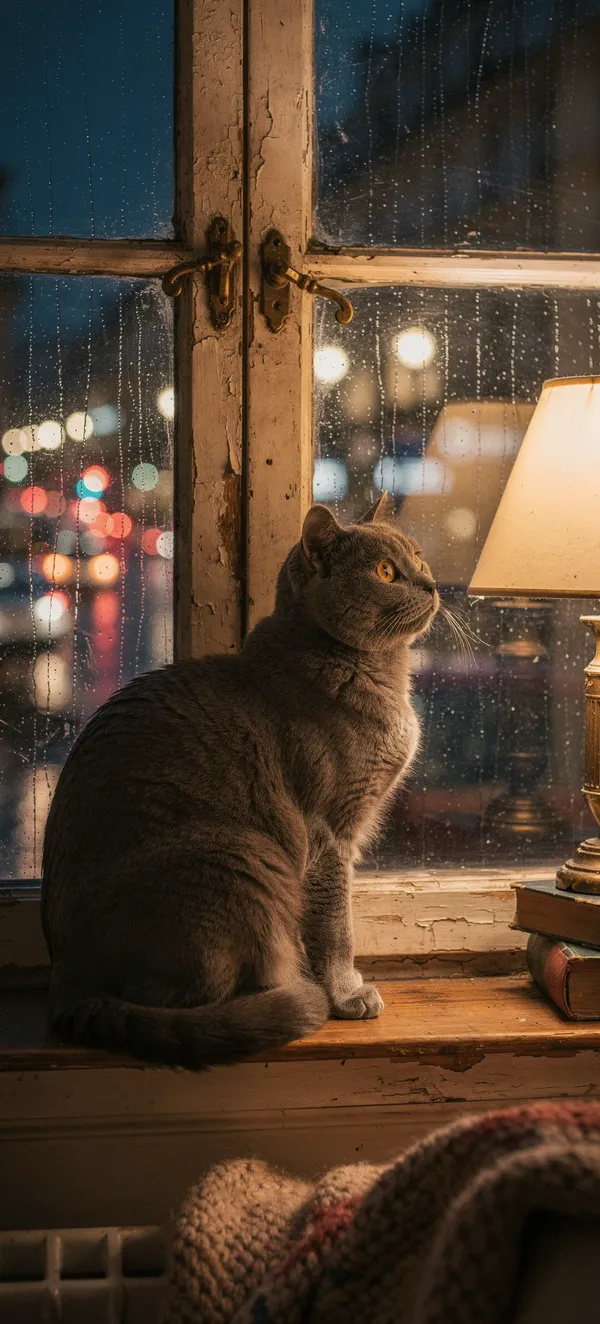 Parisian Cat Windowsill