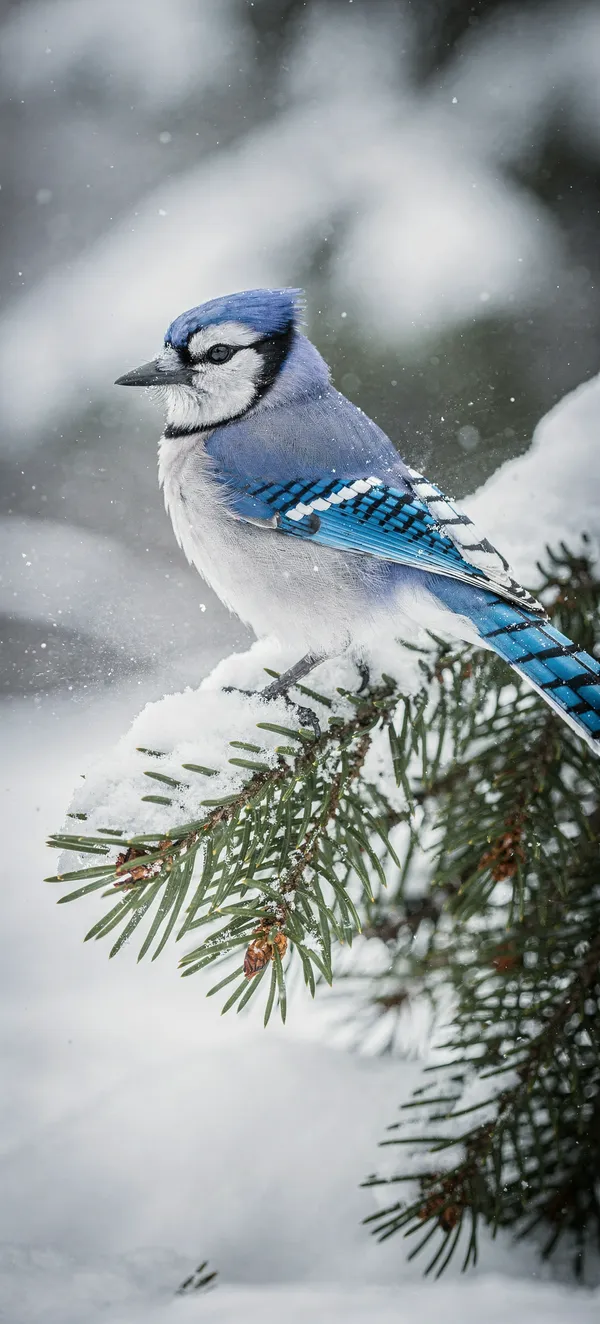 Blue Jay Snow Branch