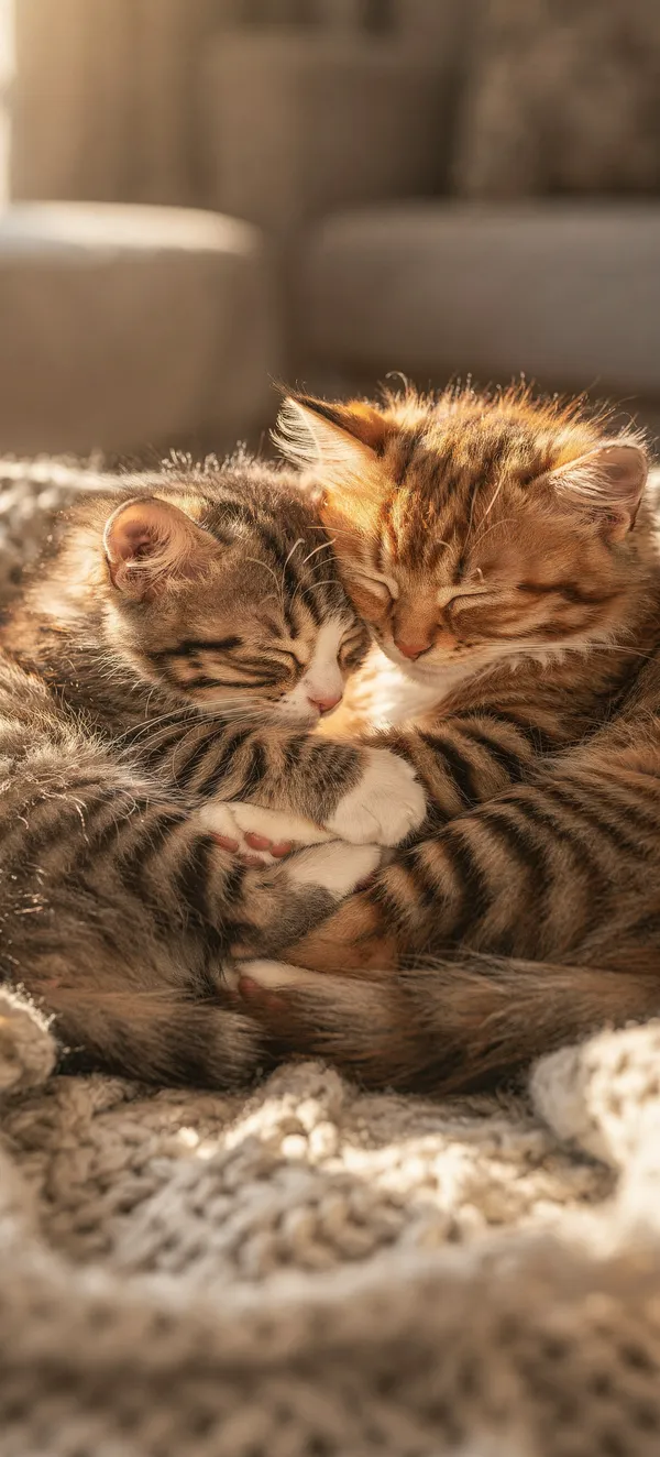 Cuddling Kittens