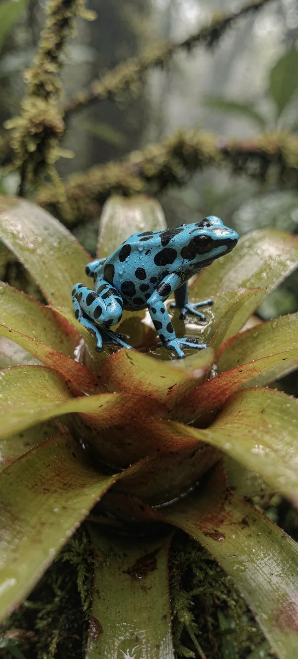 Electric Blue Poison Dart Frog