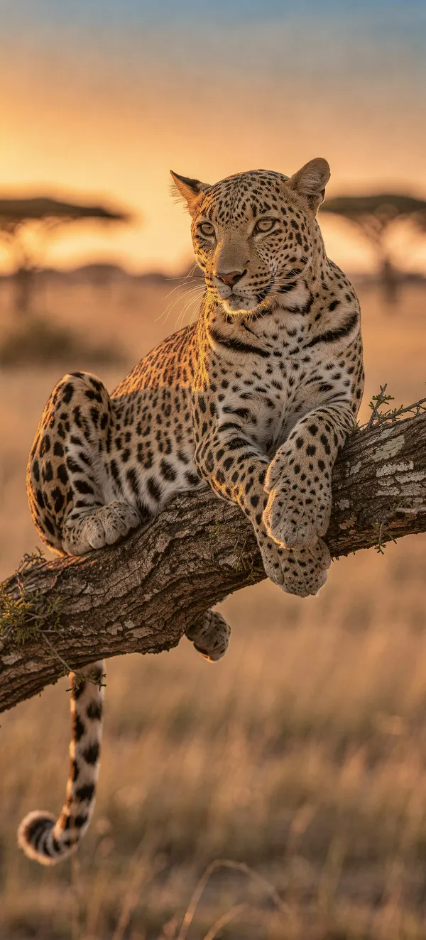 Leopard on Acacia
