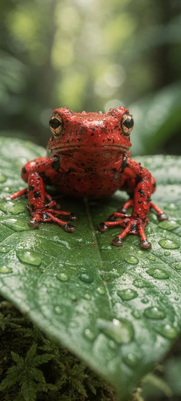 Red Poison Dart Frog Macro