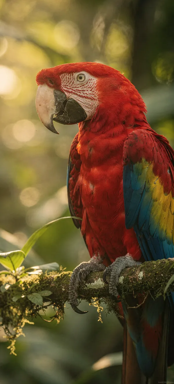 Scarlet Macaw Rainforest Portrait