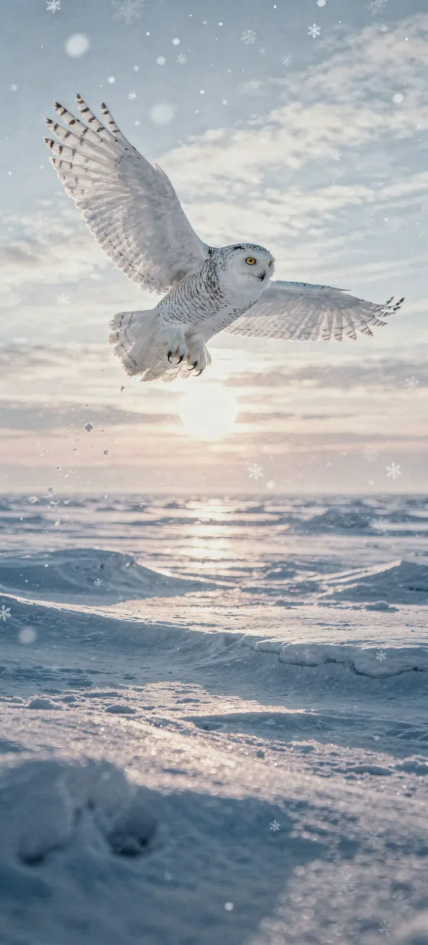 Snowy Owl in Flight