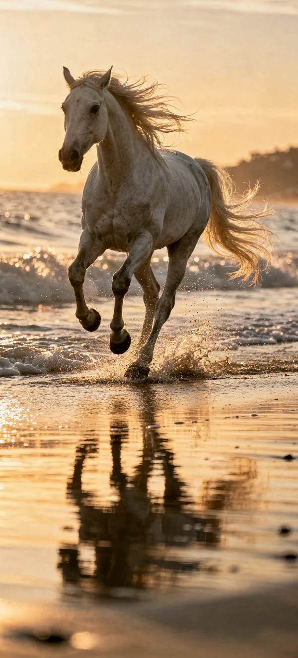 White Horse Beach Sunset