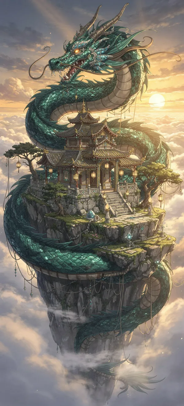 Ancient Dragon Temple Island