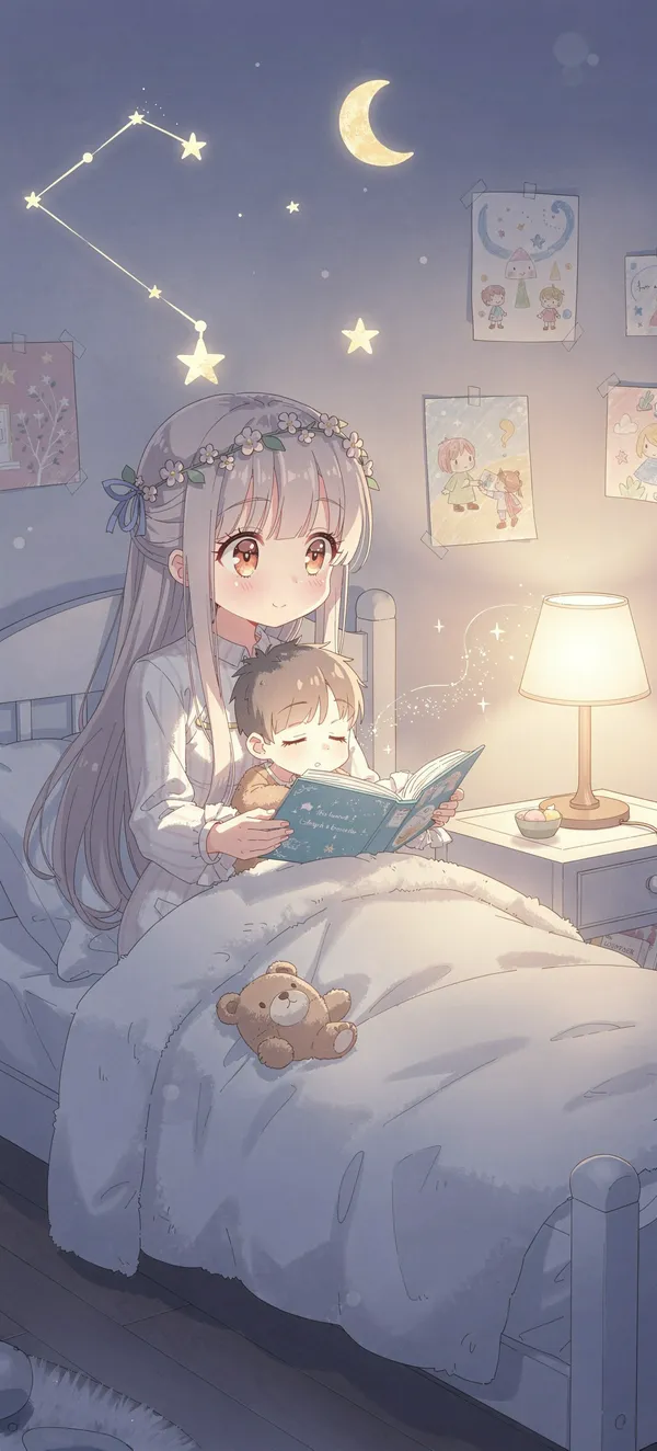 Bedtime Story Anime Scene