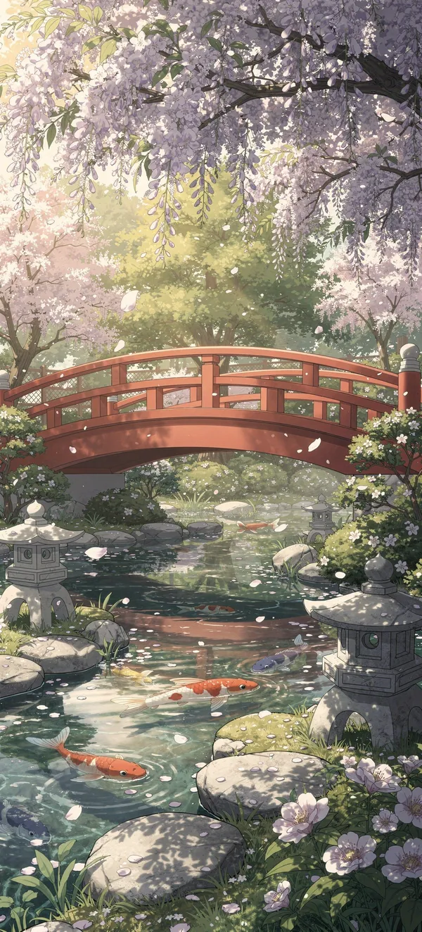 Anime Garden Spring Bloom
