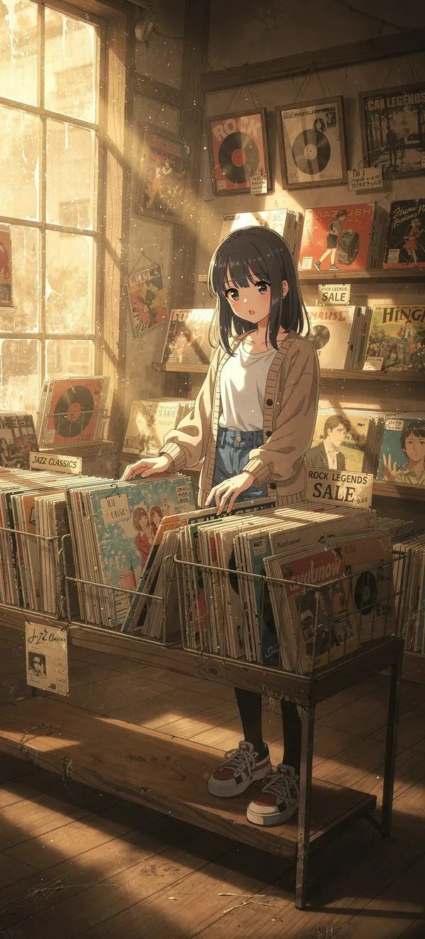 Vinyl Dreams Anime Girl