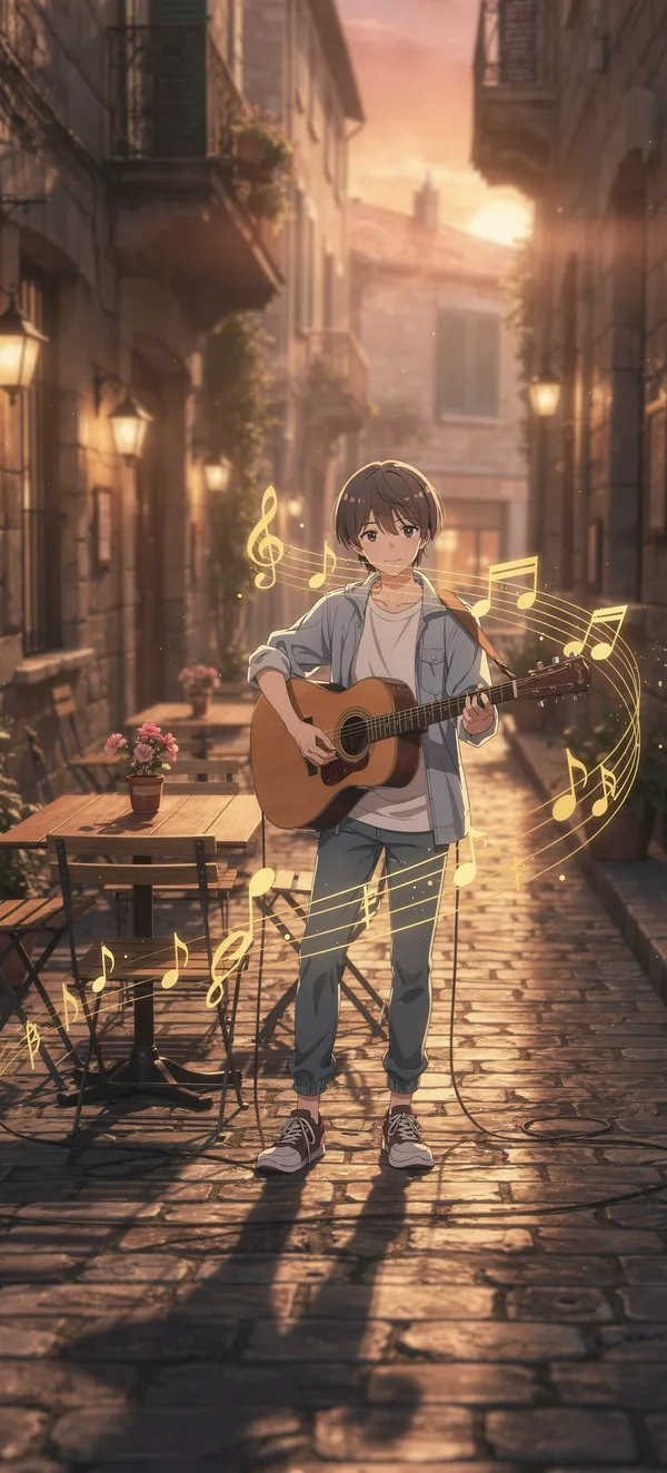 Golden Hour Street Music