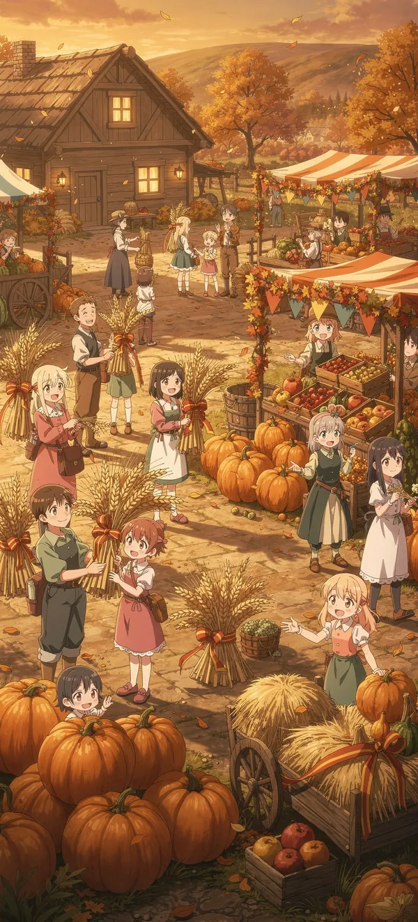 Anime Harvest Festival Wallpaper