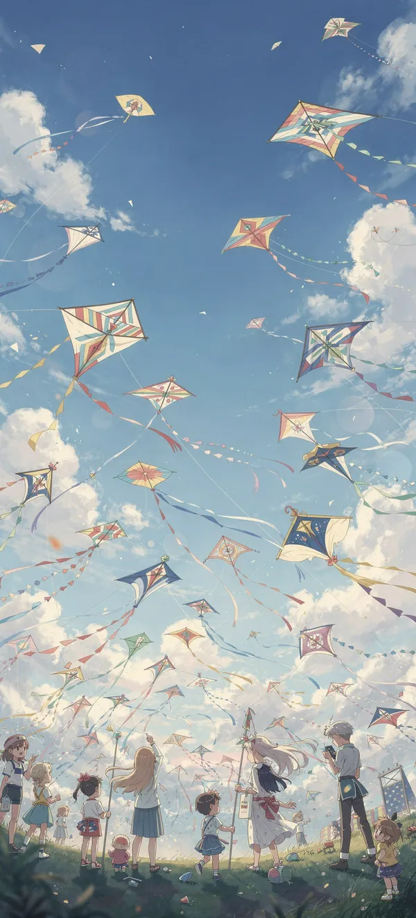 Anime Kite Festival Sky — Home screen