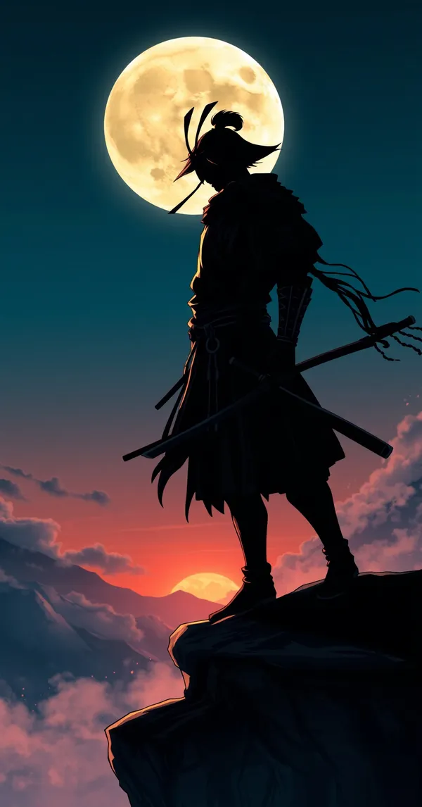 Anime Samurai Moonlight