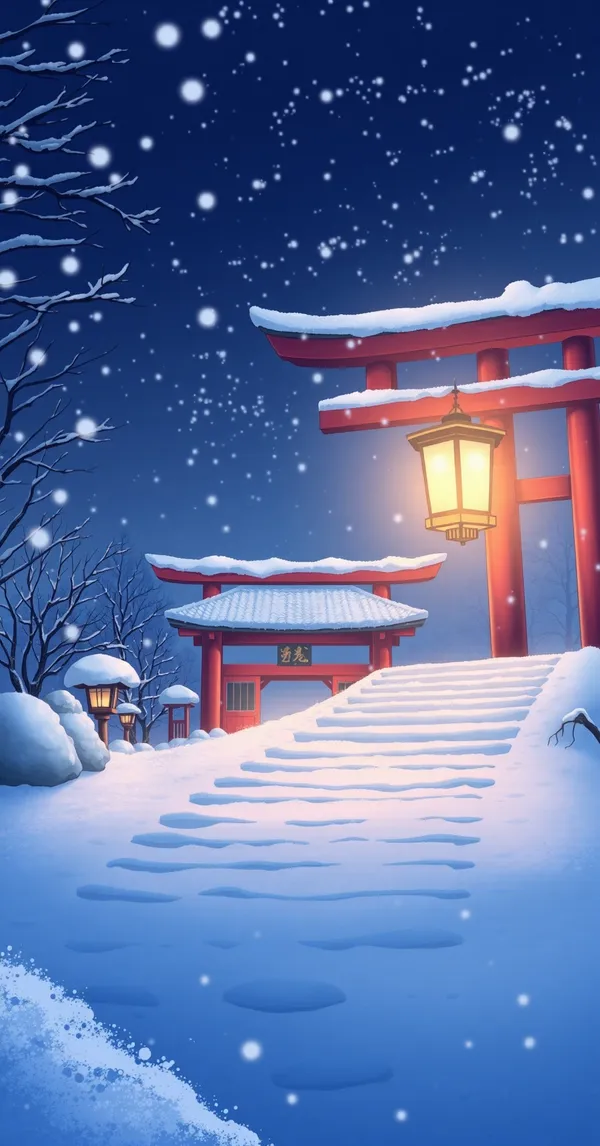 Anime Snow Shrine