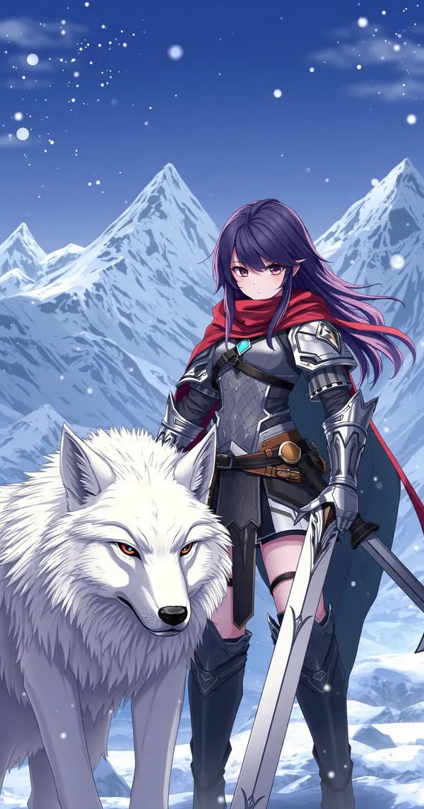 Anime Warrior Wolf