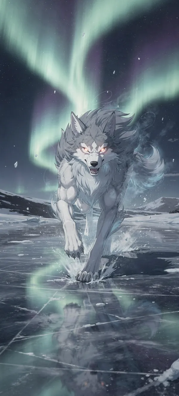 Anime Wolf Spirit Aurora