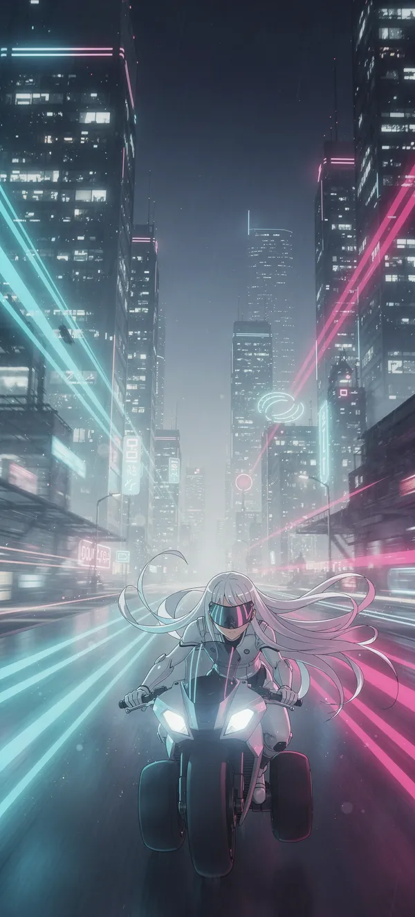 Neon Hover Rider — Home screen