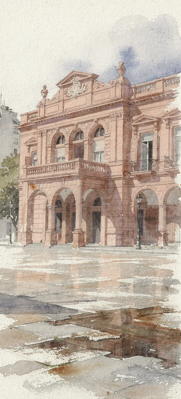 Casa Rosada Watercolor Palace