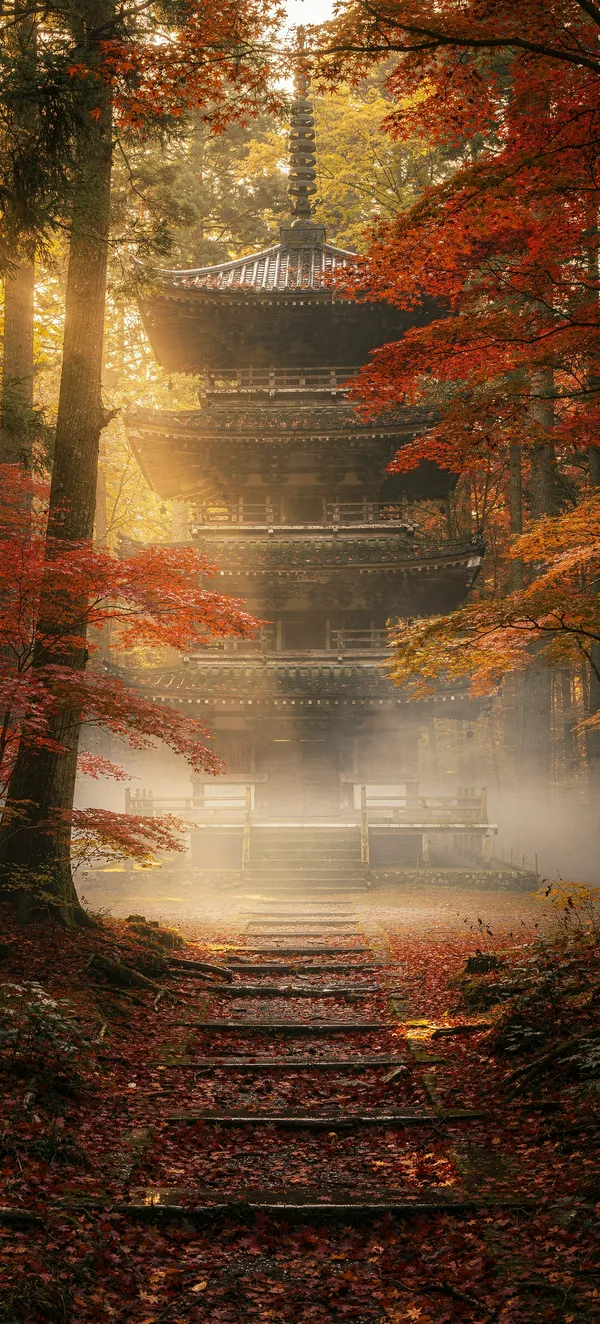 Autumn Pagoda Forest