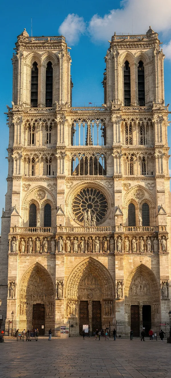 Notre Dame Gothic Cathedral Wallpaper