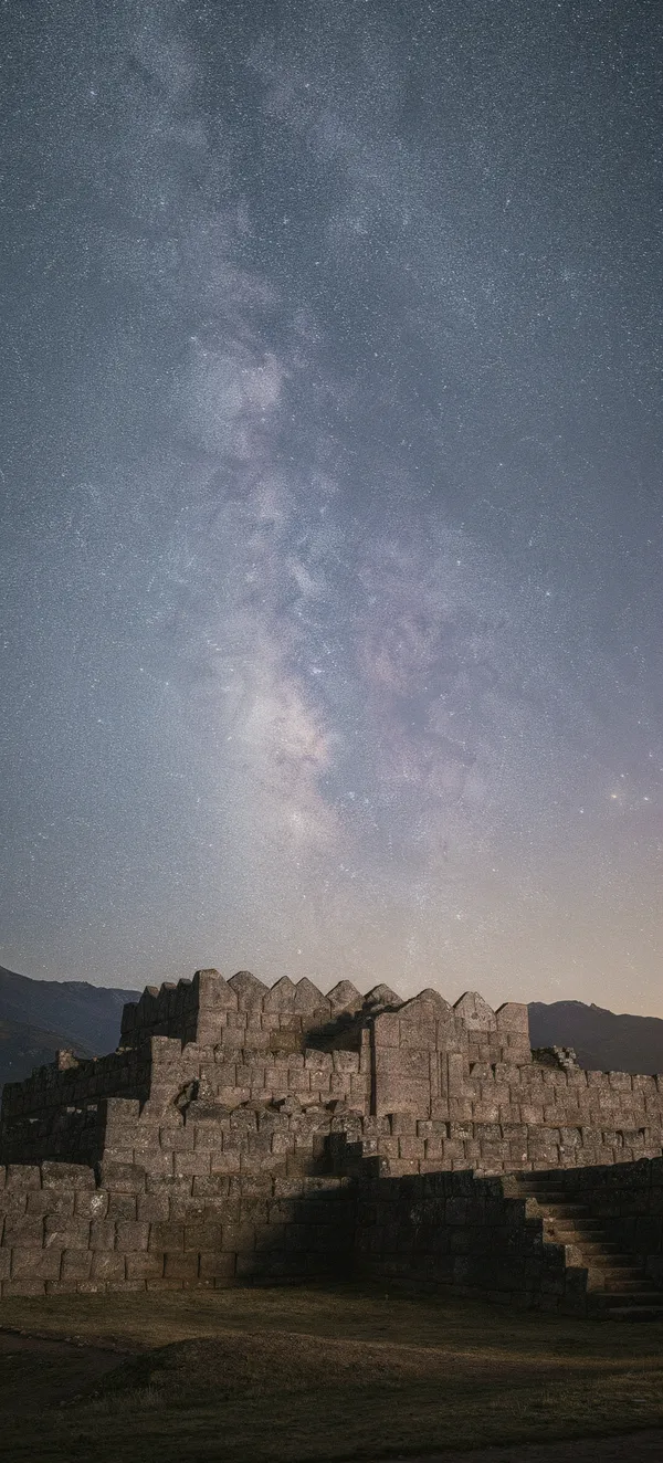 Sacsayhuamán Megaliths Milky Way
