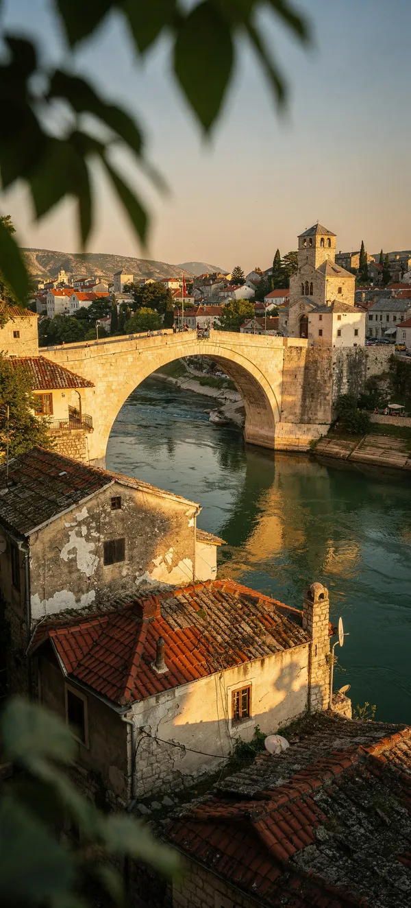 Stari Most Golden Hour