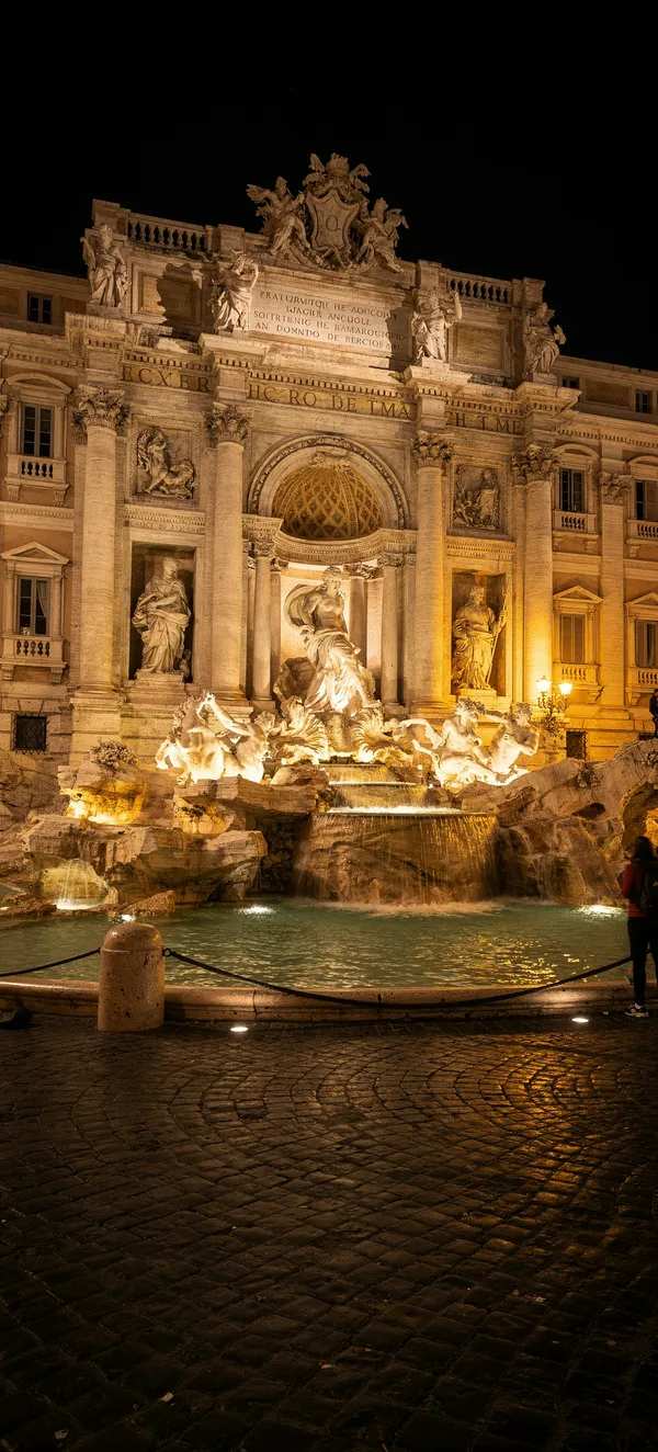 Trevi Fountain Rome Night