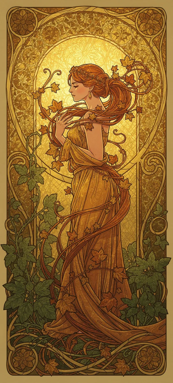 Autumn Nouveau Woman