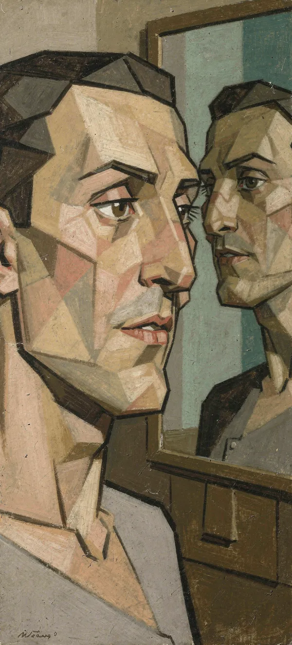 Cubist Mirror Self-Portrait