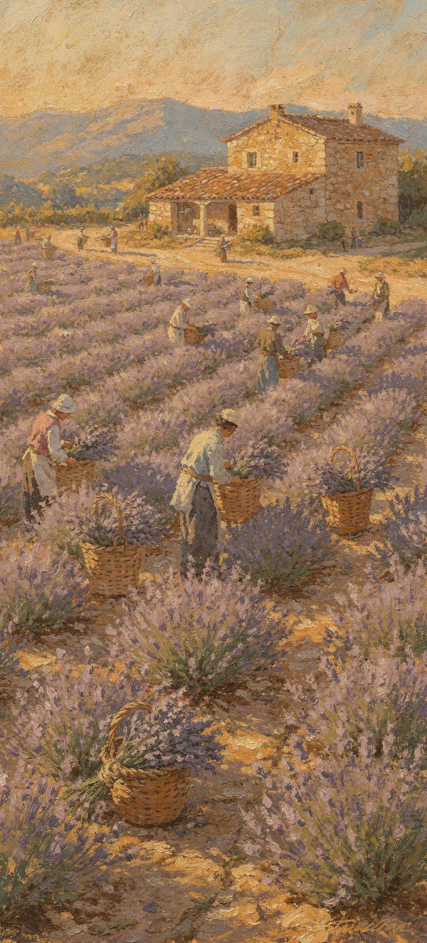 Impressionist Lavender Harvest