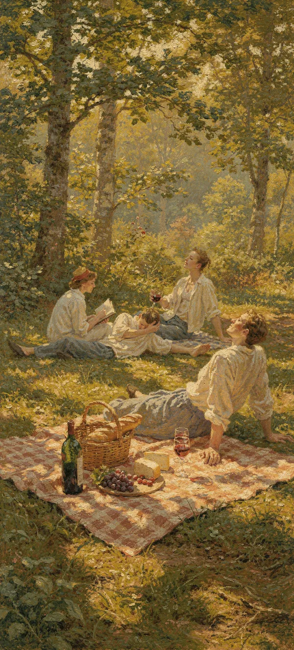 Impressionist Woodland Picnic