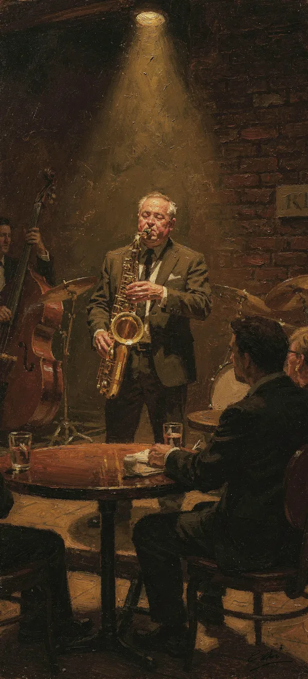 Jazz Club Saxophone Player