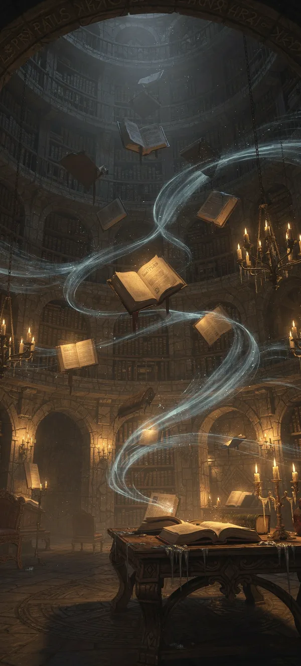 Mystical Library Wallpaper