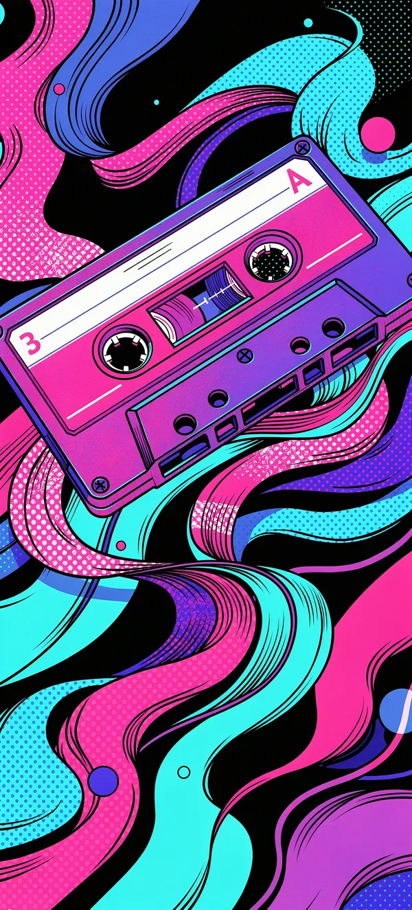 Retro Cassette Pop Art