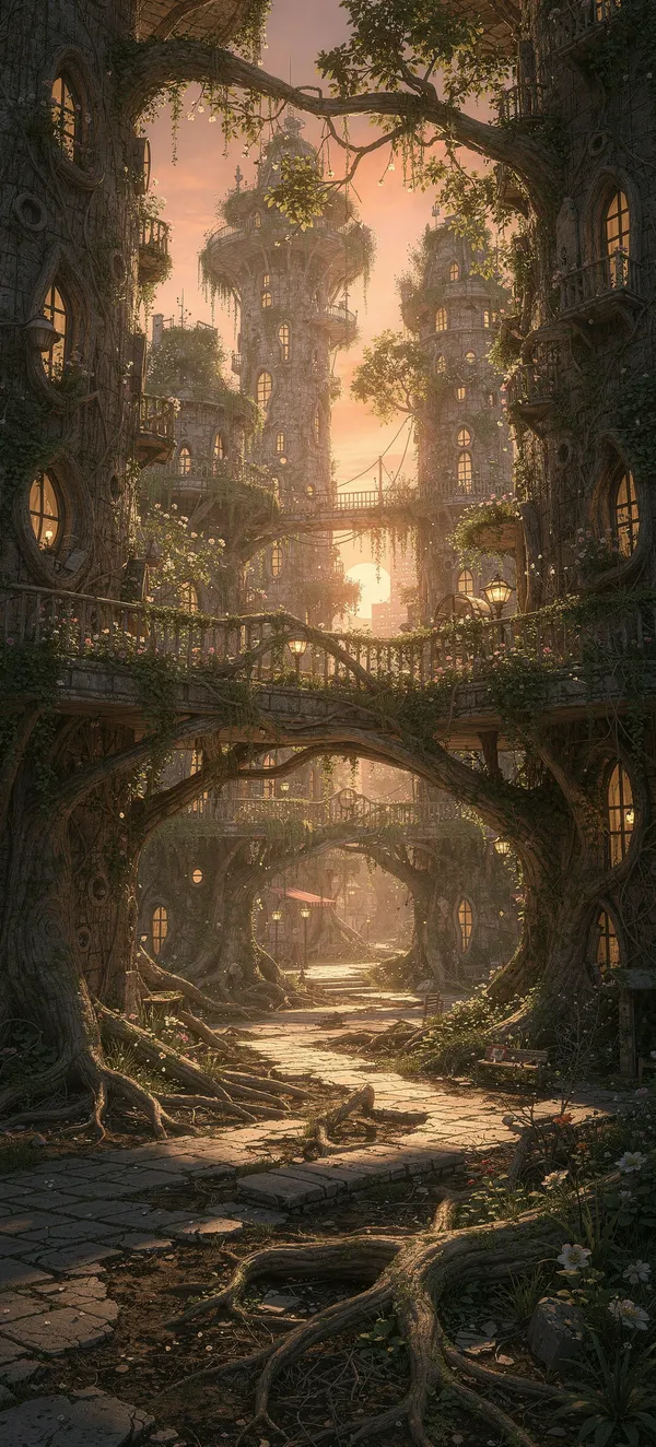 Organic City Sunset