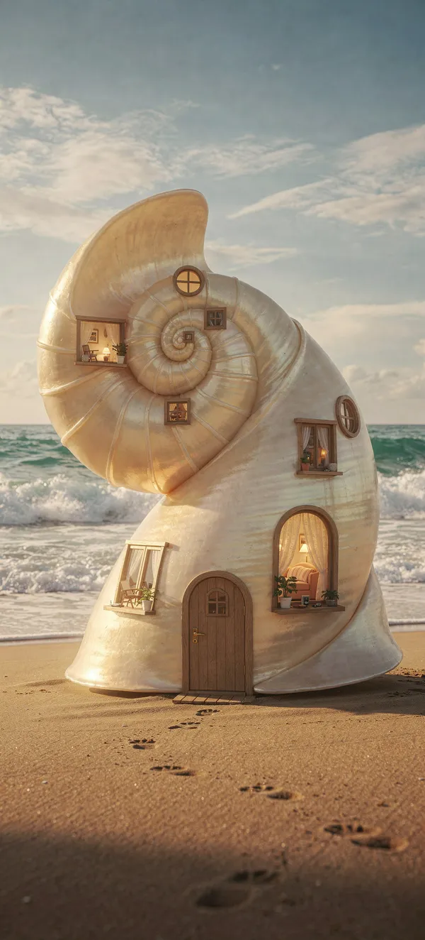 Surrealist Seashell House