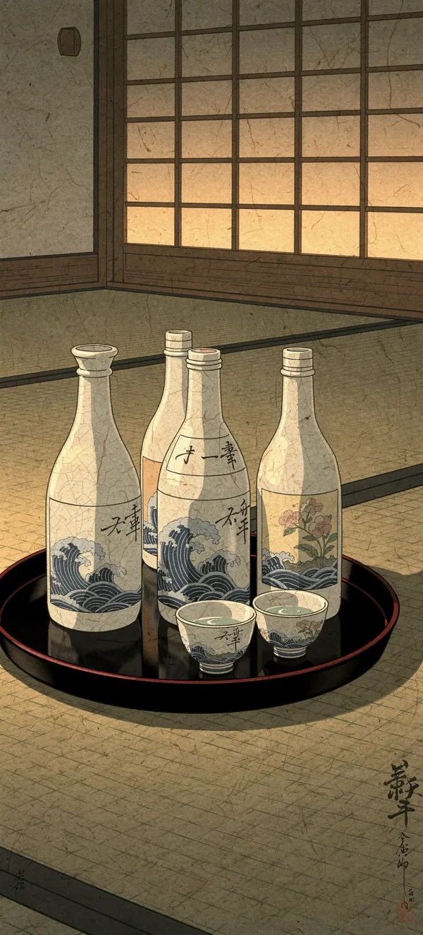 Ukiyo-e Sake Ritual