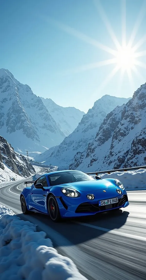 Alpine A110 S Snowy Alps