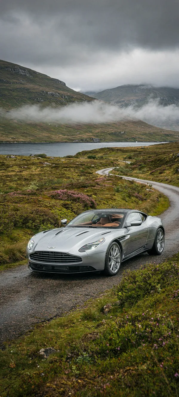 Aston Martin DB11 in Scottish Highlands