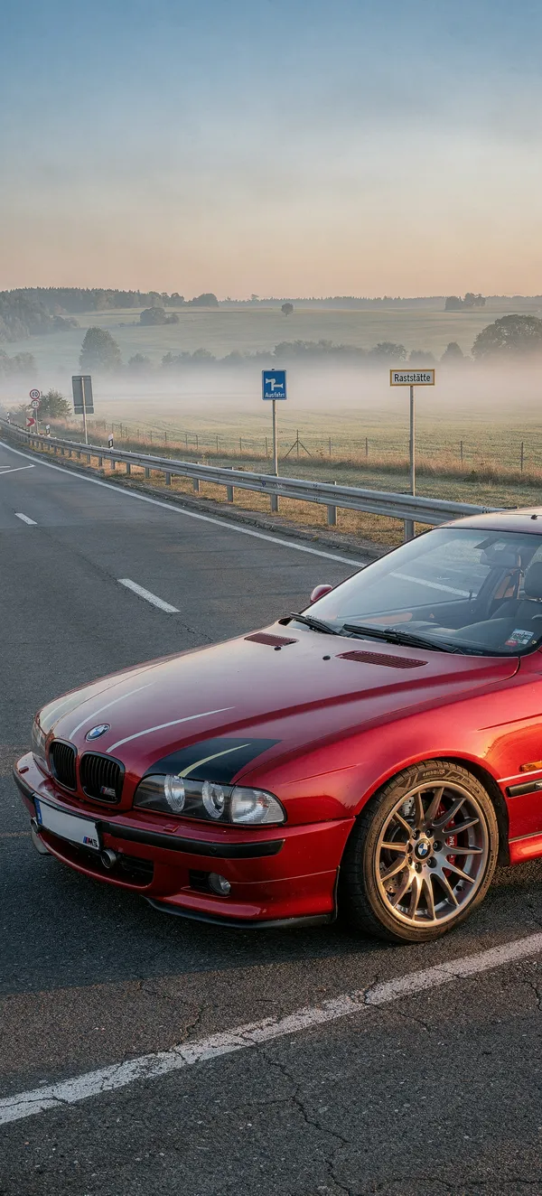 BMW M5 E39 Imola Red Dawn
