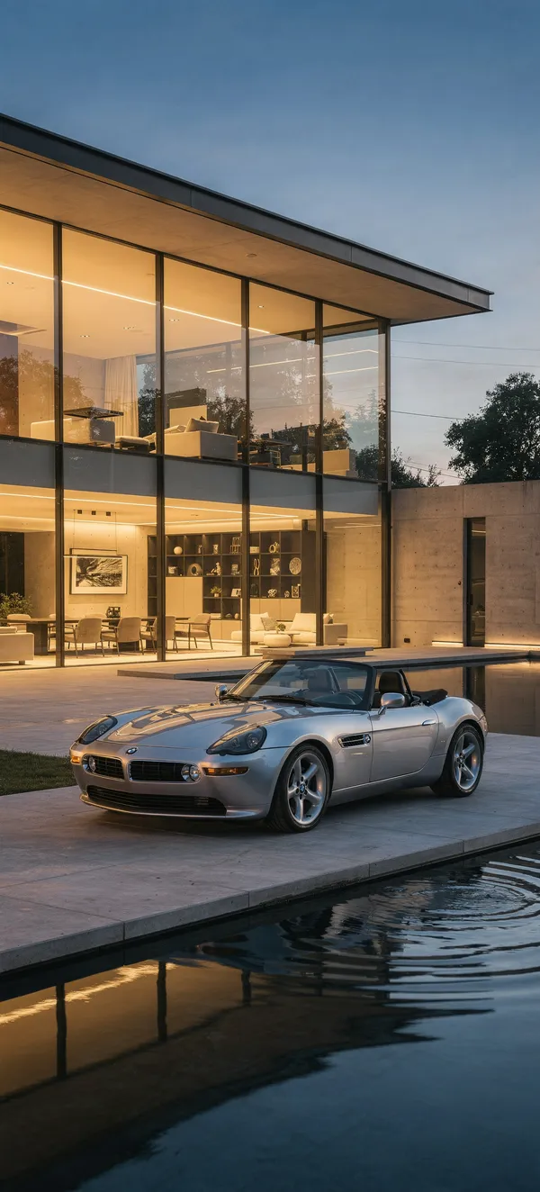 BMW Z8 Modern Architecture Wallpaper