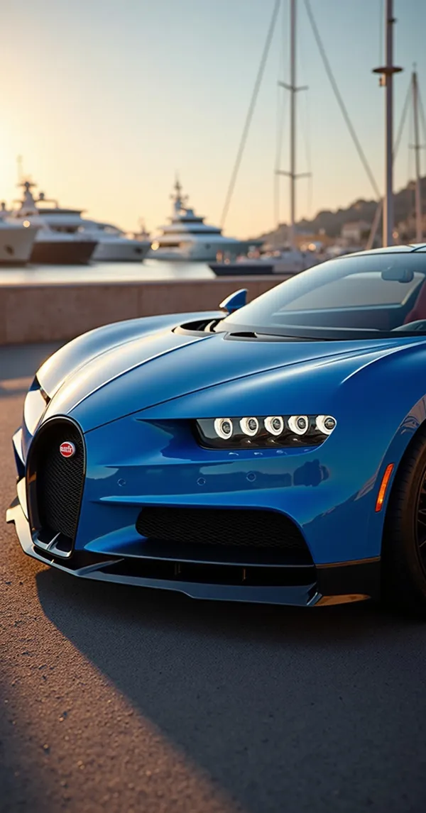 Bugatti Chiron Monaco Harbor